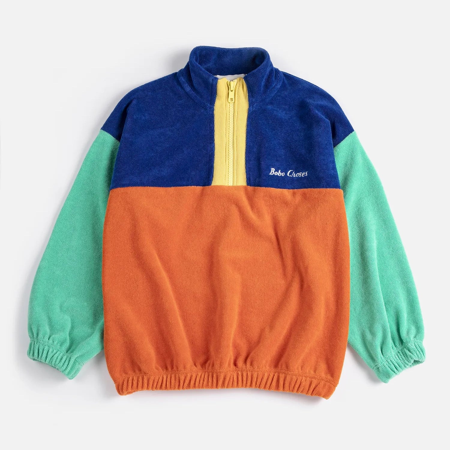 Bobo Choses color block zipped sweatshirt