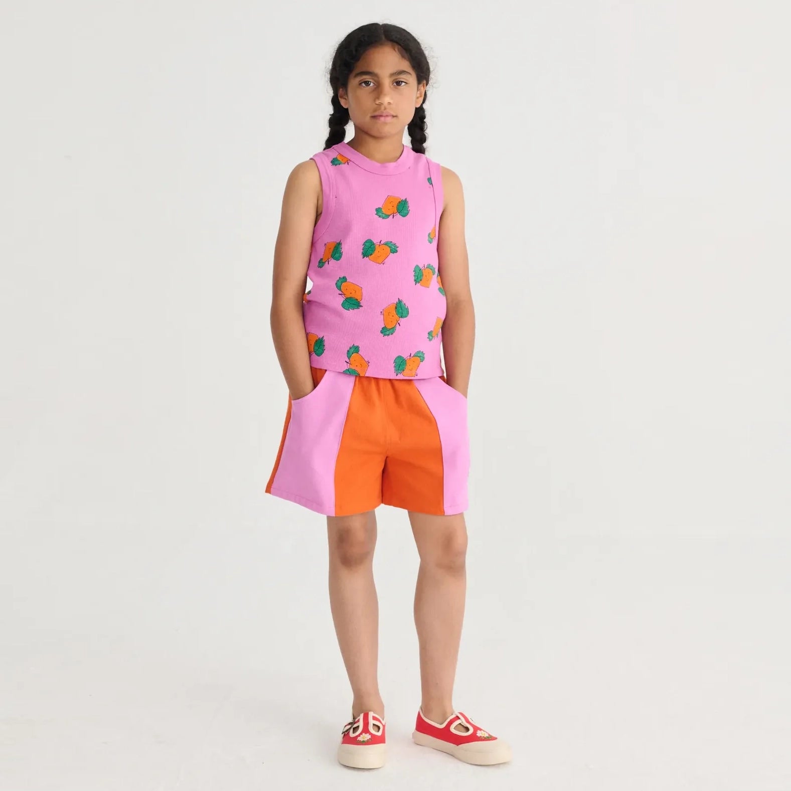 Bobo Choses color Block woven shorts