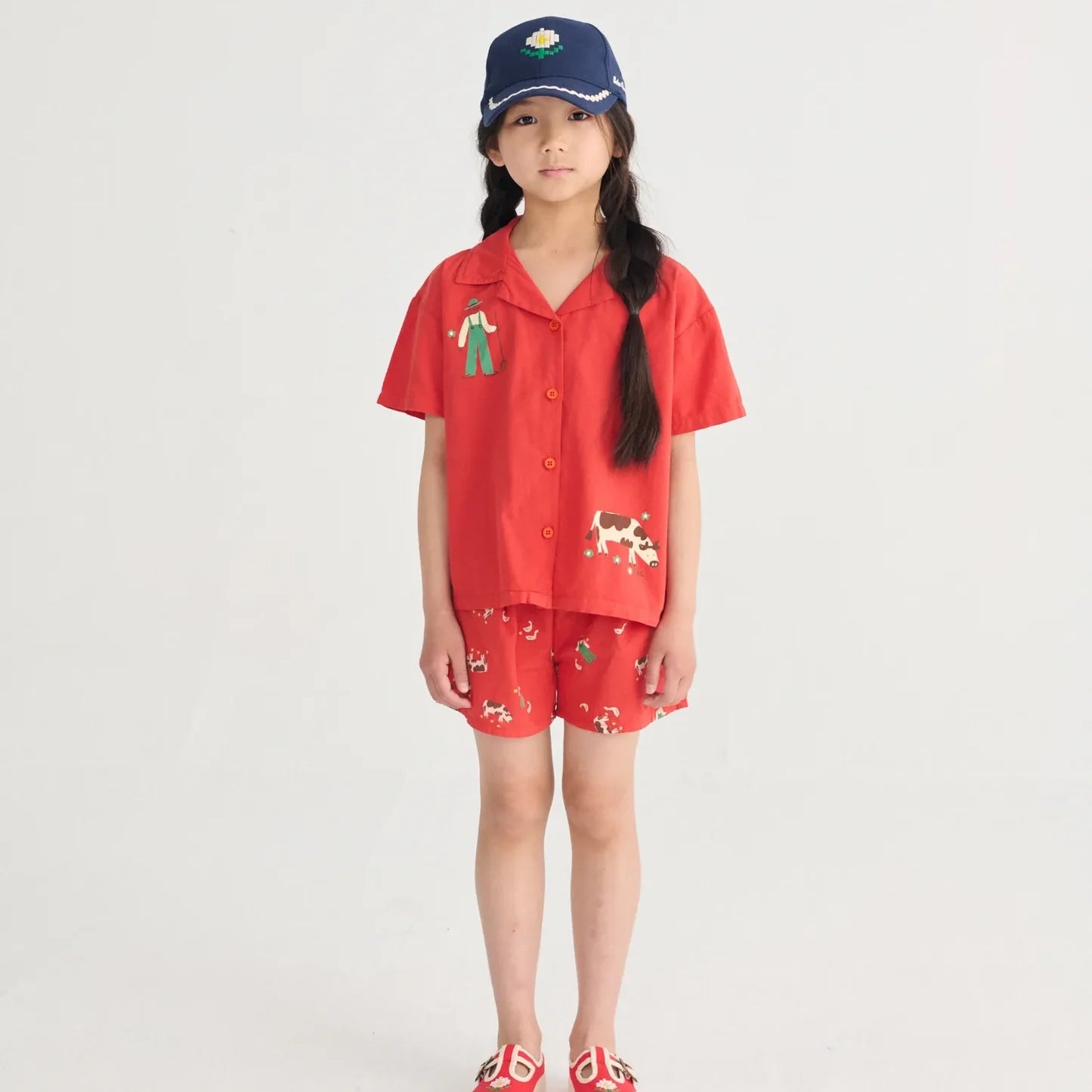 Farm Adventure all over woven shorts