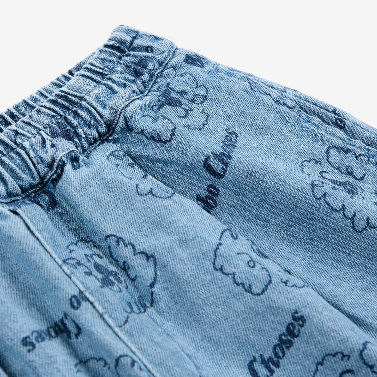 Pickles The Dog all over denim short