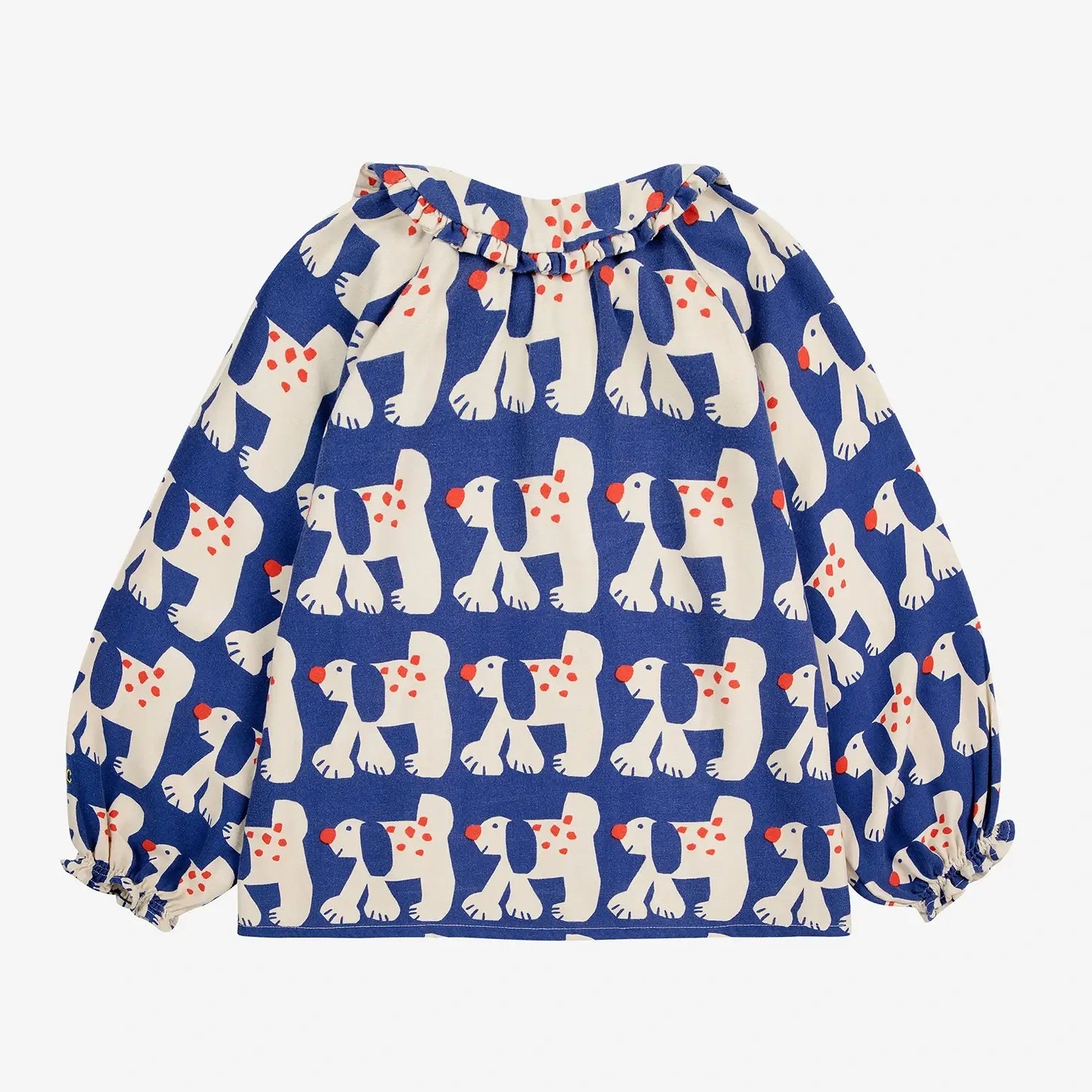 Fairy Dog all over ranglan sleeve woven blouse