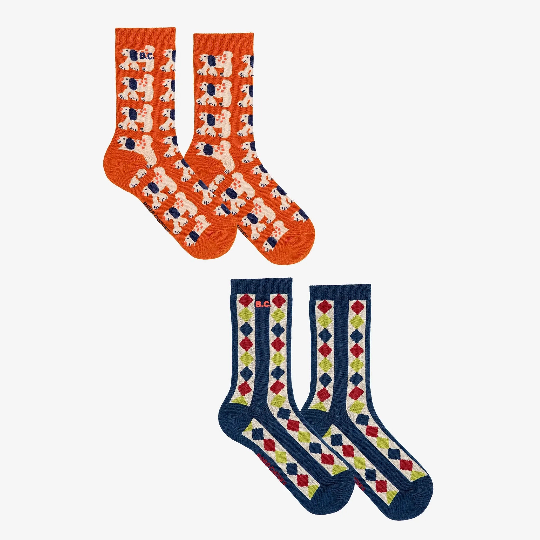 Fairy Dog and Diamonds long socks pack