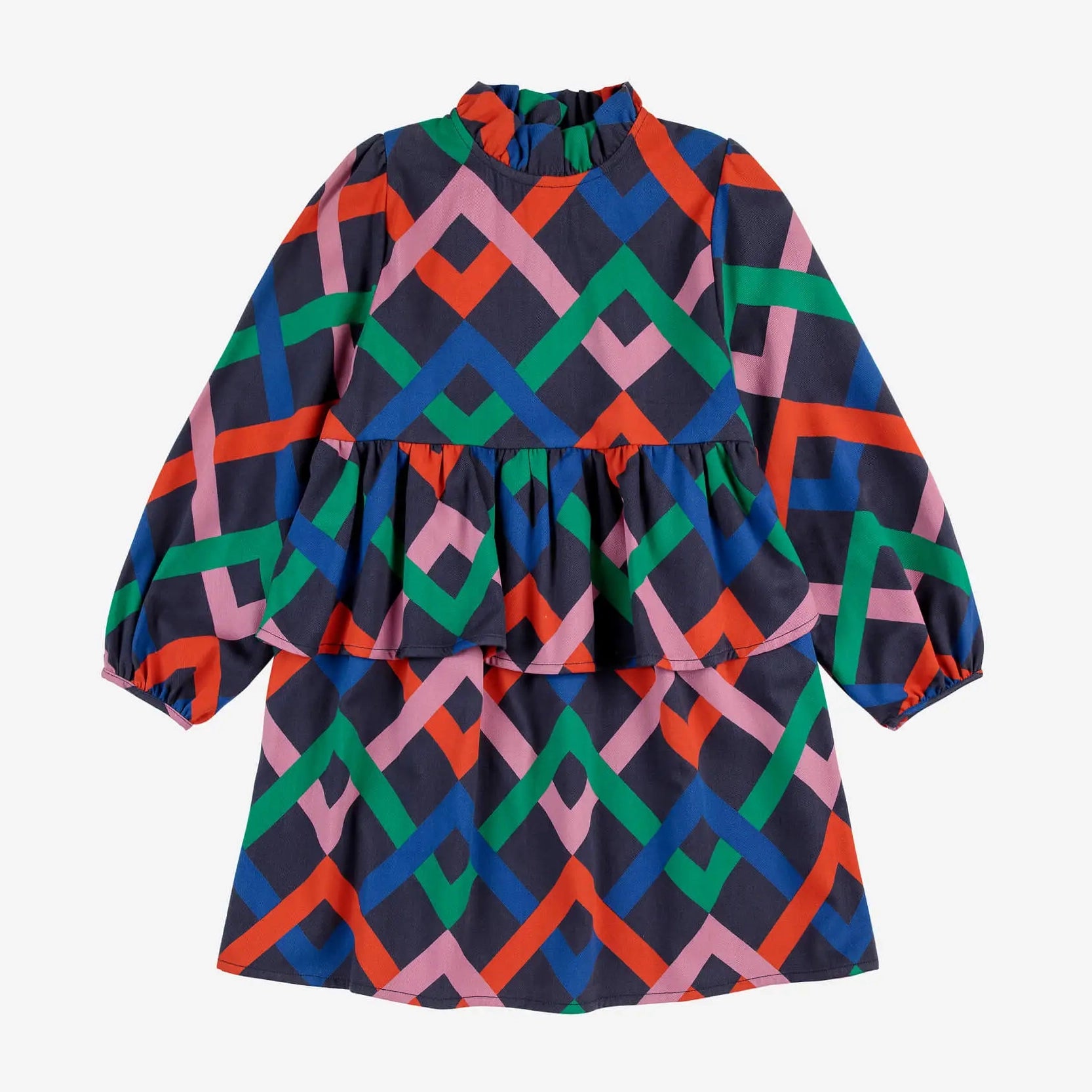 Multicolor Garland woven dress