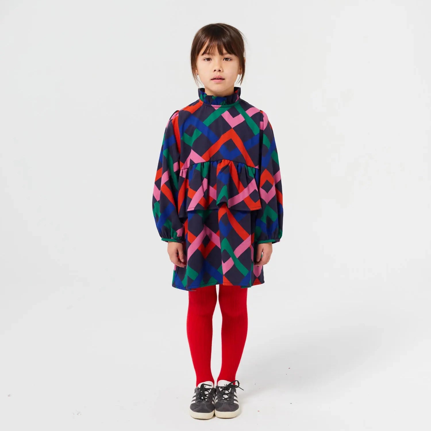 Multicolor Garland woven dress