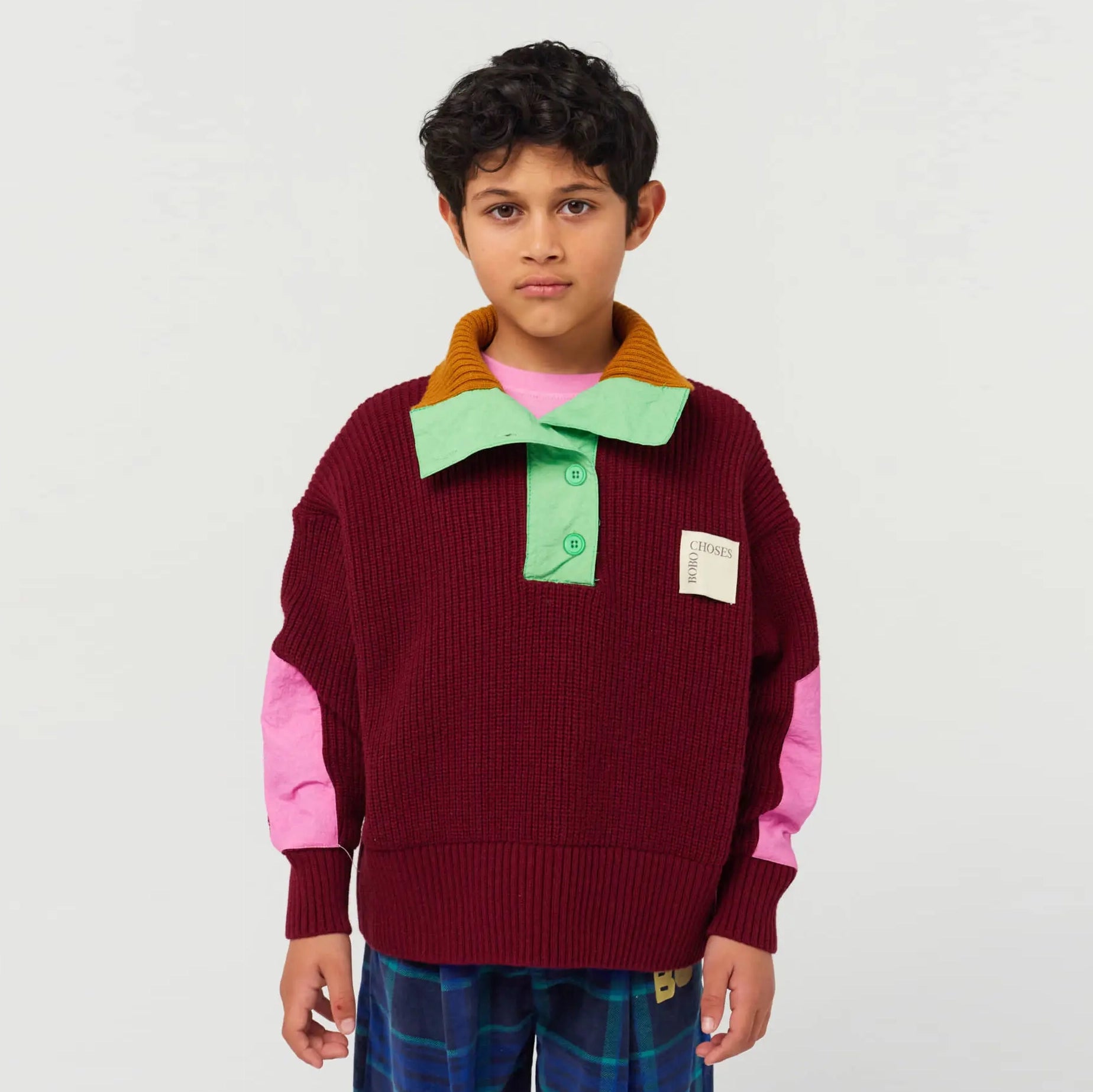 Bobo choses color block jumper