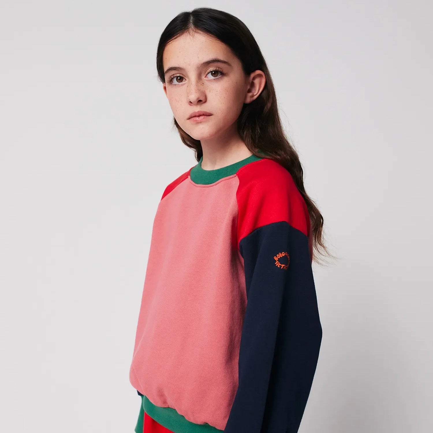 Tic Tac Toe color block sweatshirt