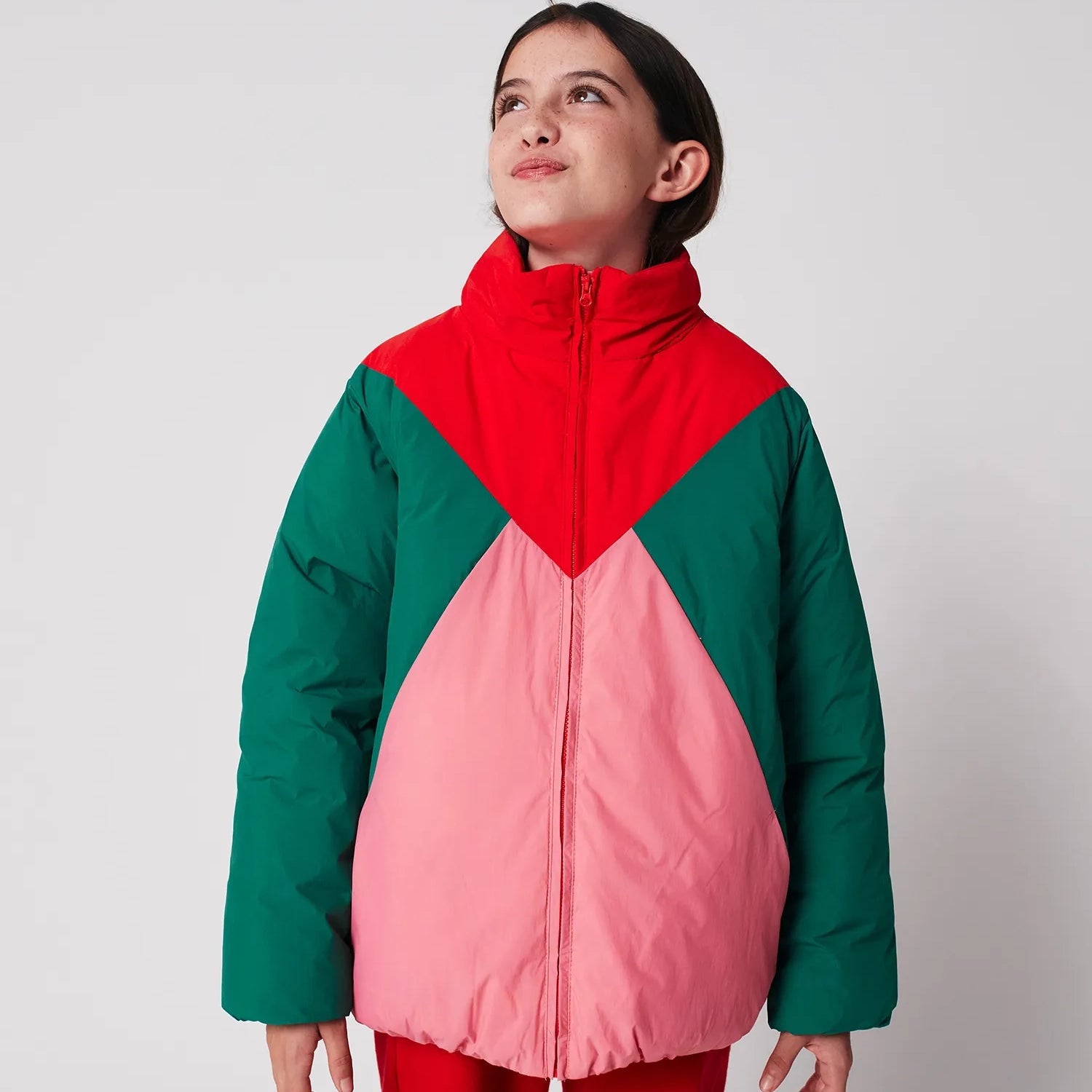 Tic Tac Toe color block anorak