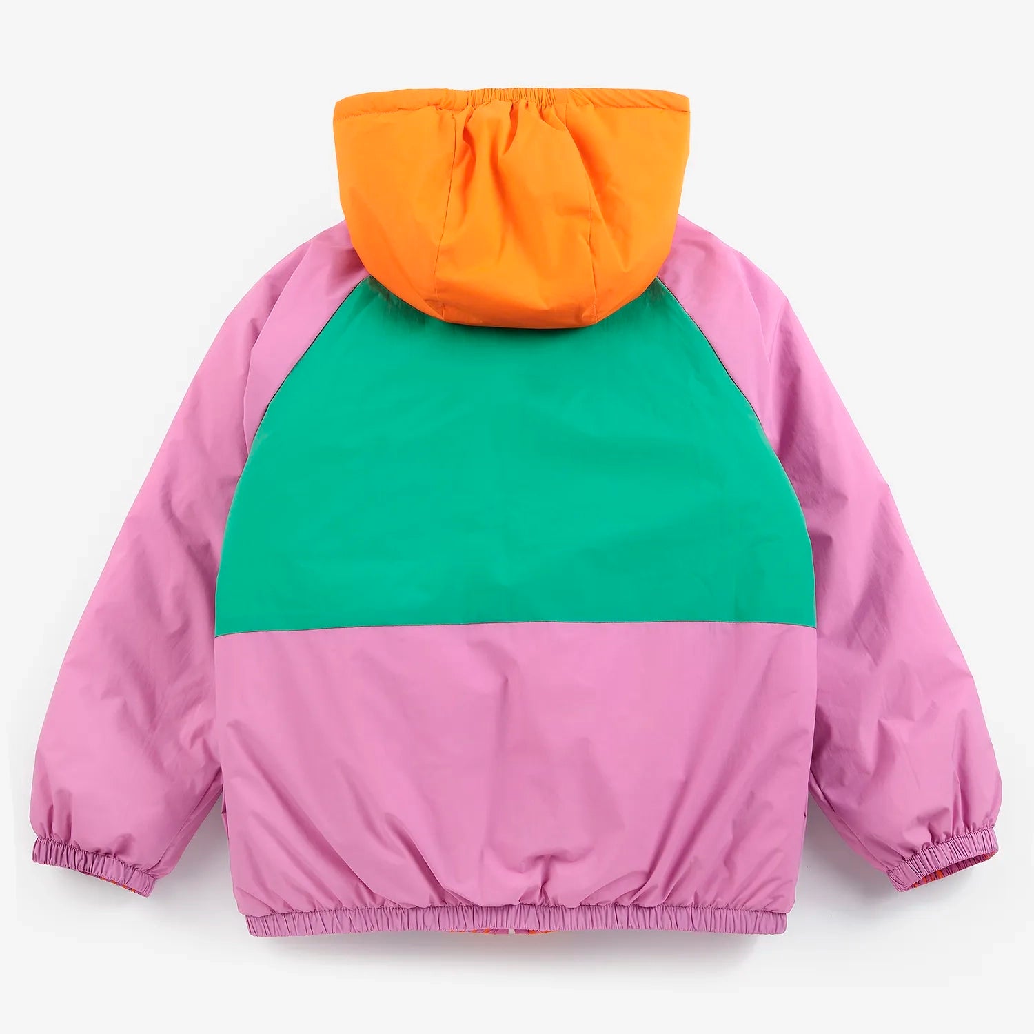 Almost Moiré all over reversible anorak - Fuchsia