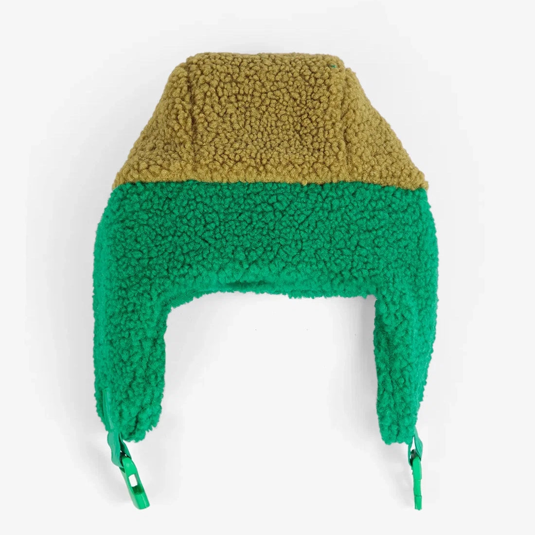 Bobo Choses color block sheepskin chapka - Pink