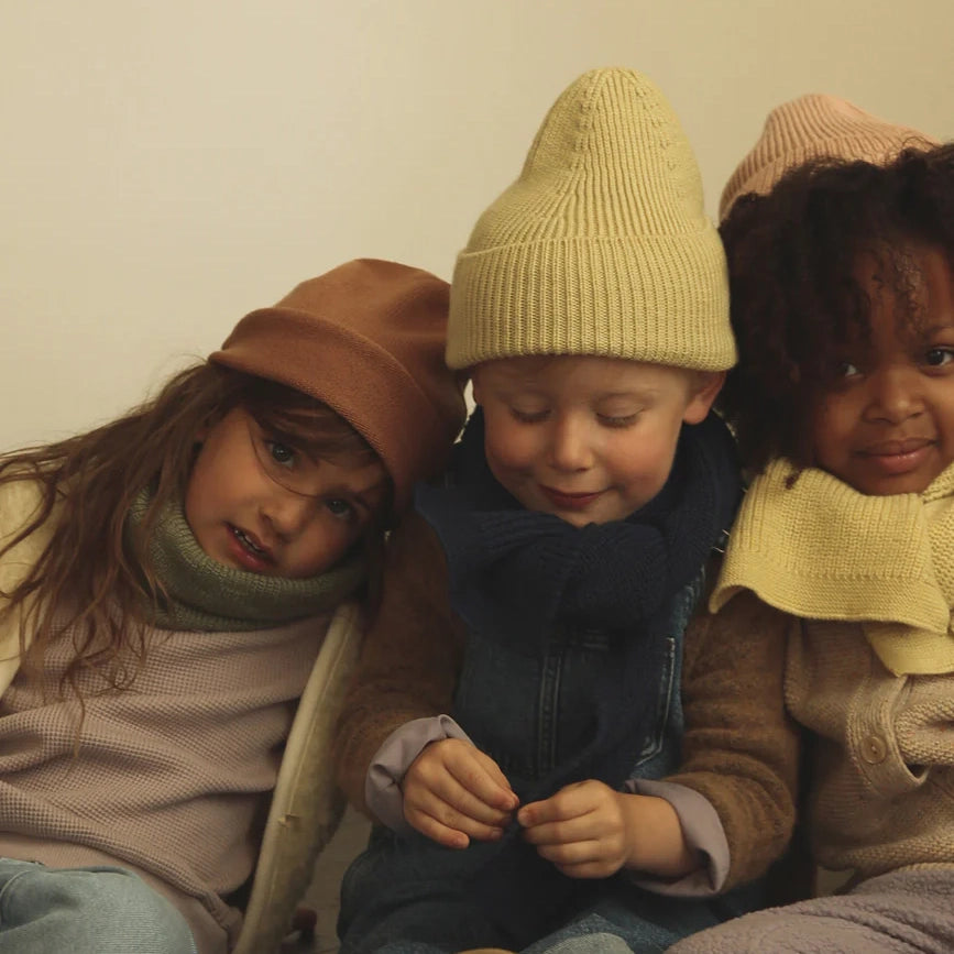 Kid Merino BEANIE - Light Yellow