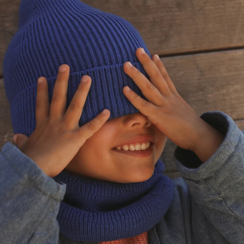Kid Merino BEANIE - Cobalt Blue