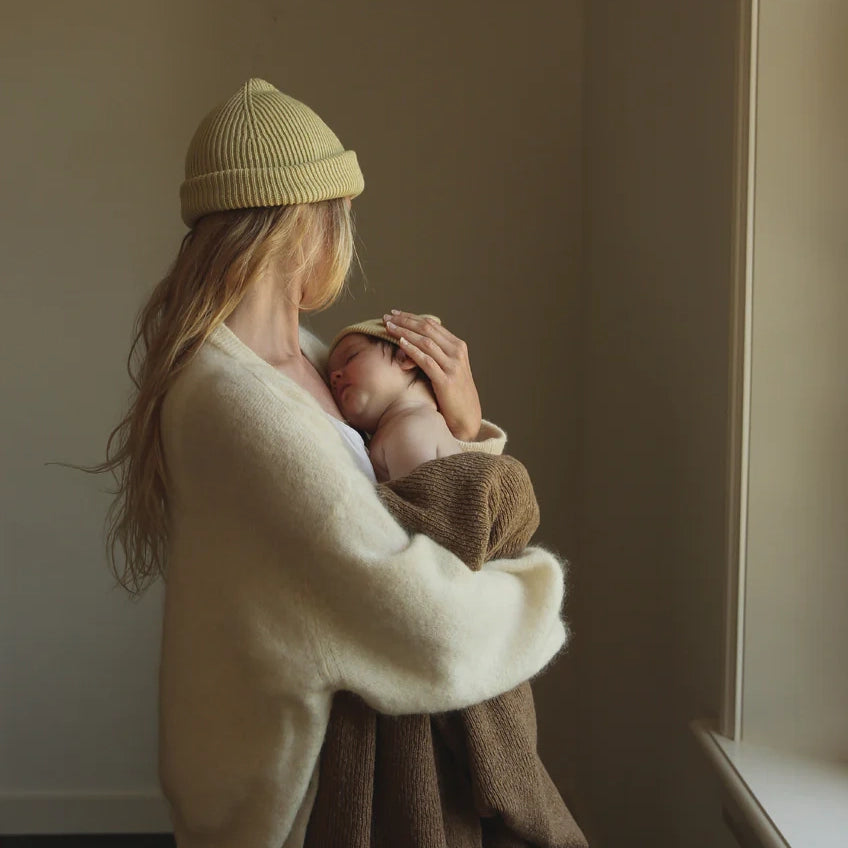 Merino BEANIE - Light yellow