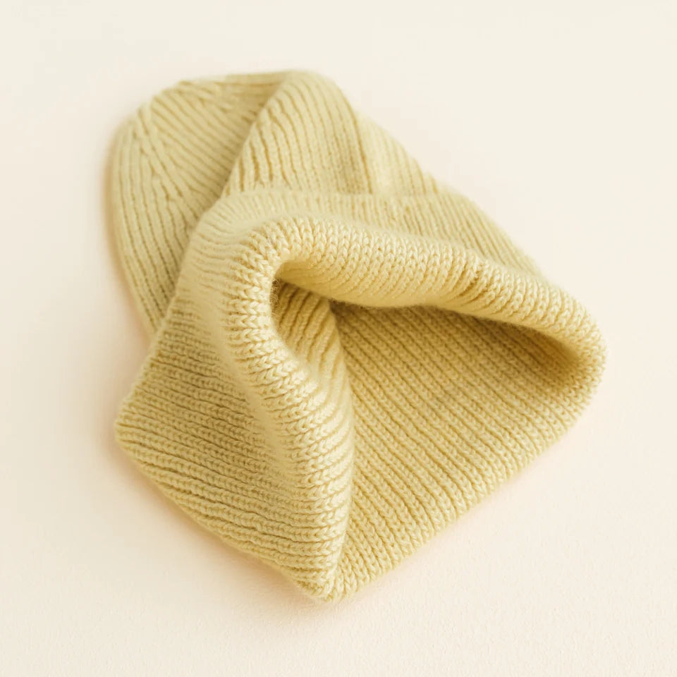 Kid Merino BEANIE - Light Yellow
