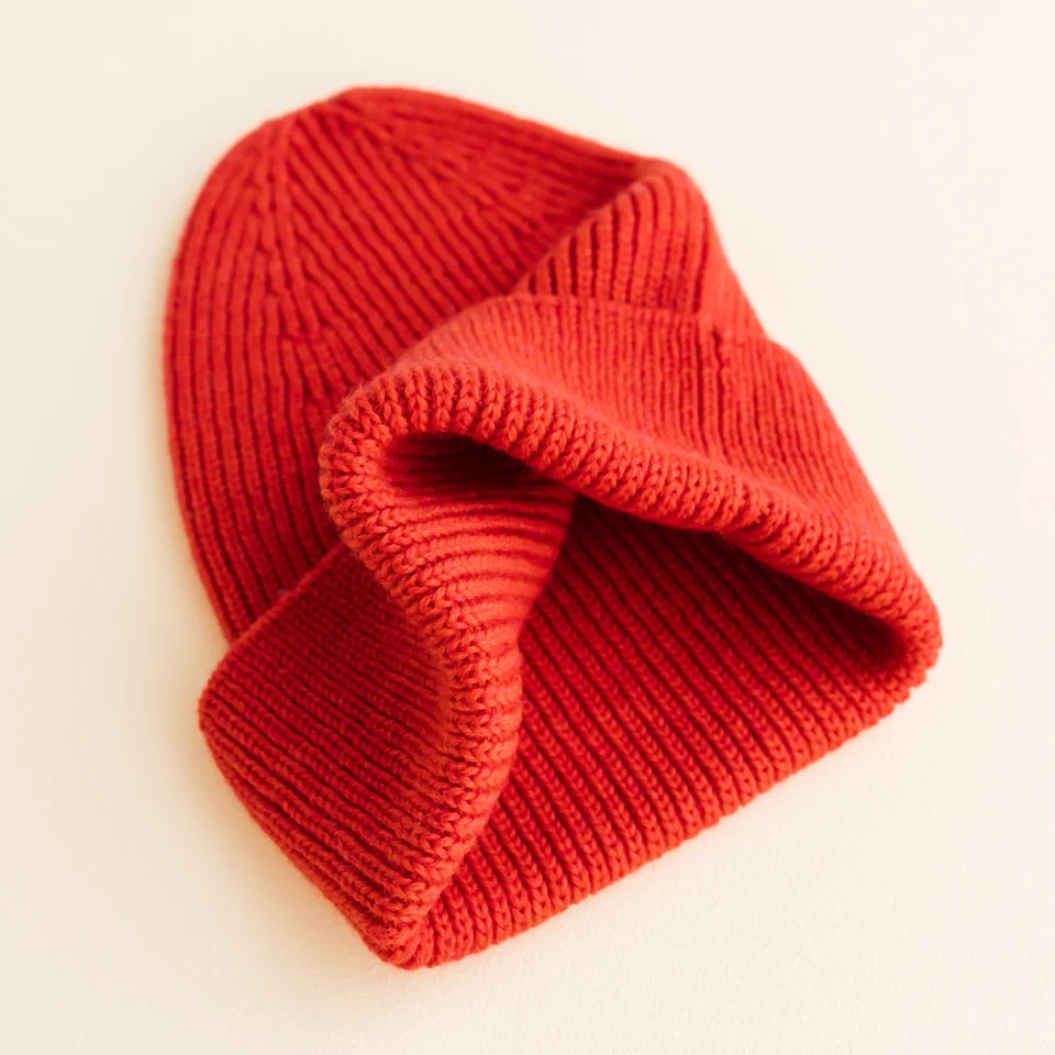 Kid Merino BEANIE - Red