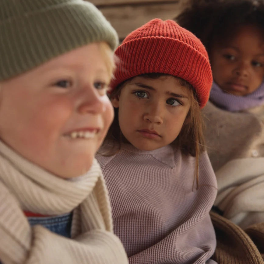 Kid Merino BEANIE - Red
