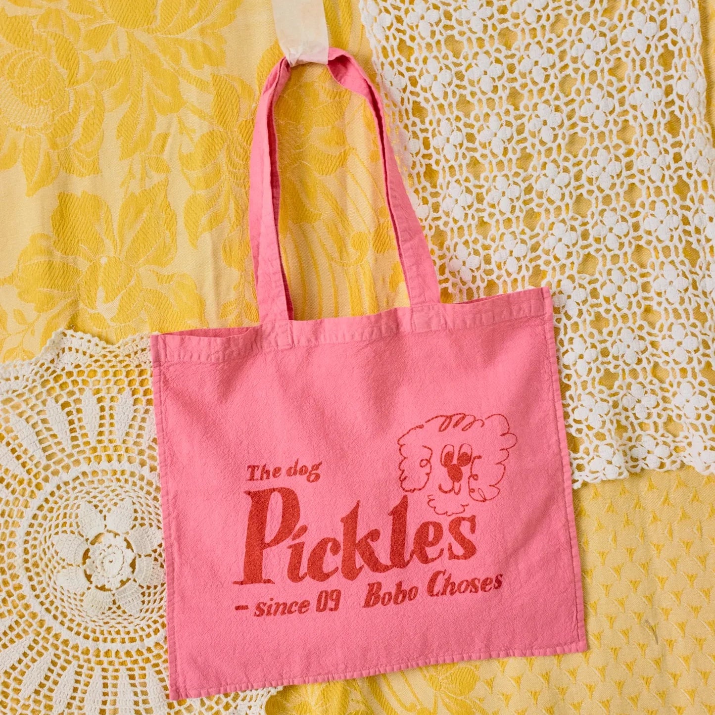 Pickles The Dog tote bag