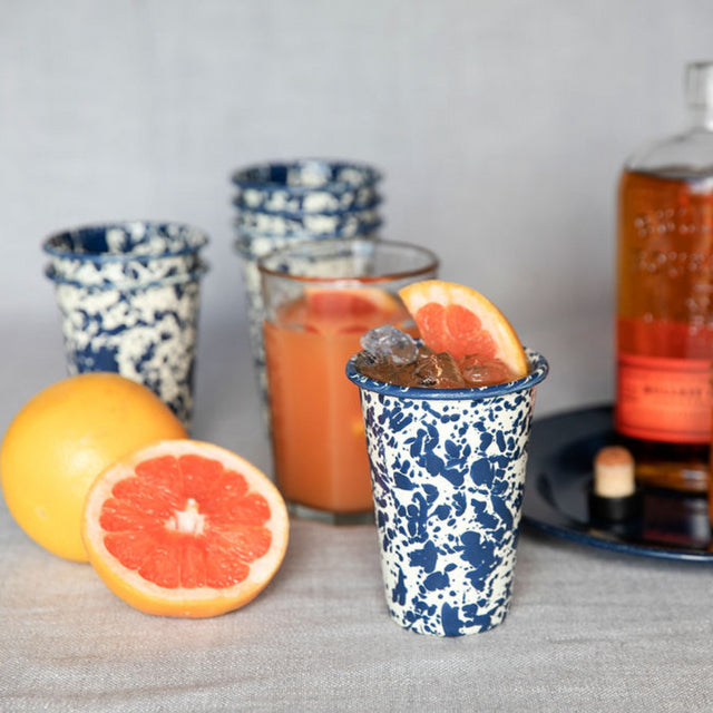 Long enamel tumbler