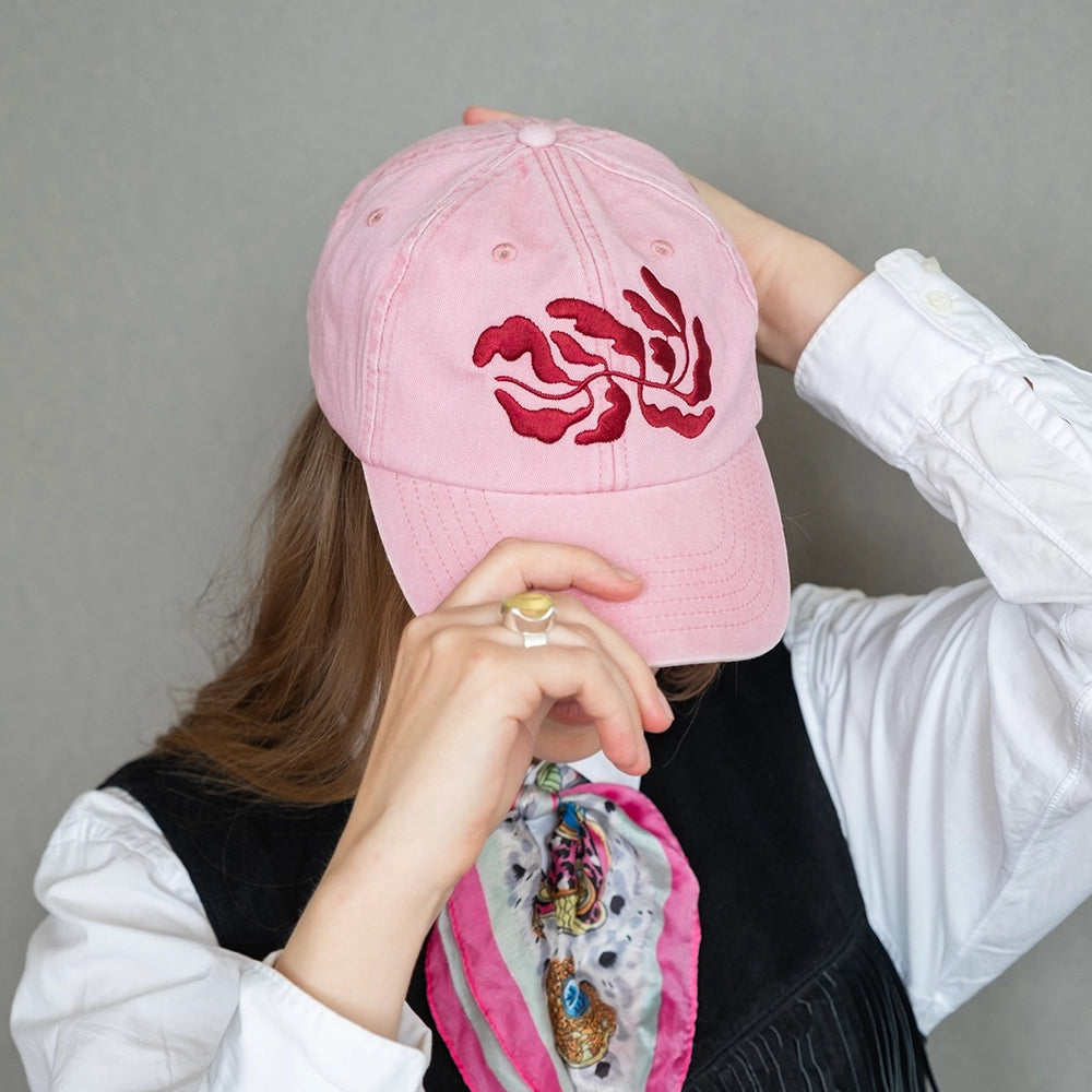 WASHED LEAVES CAP (Available in 3 colors)