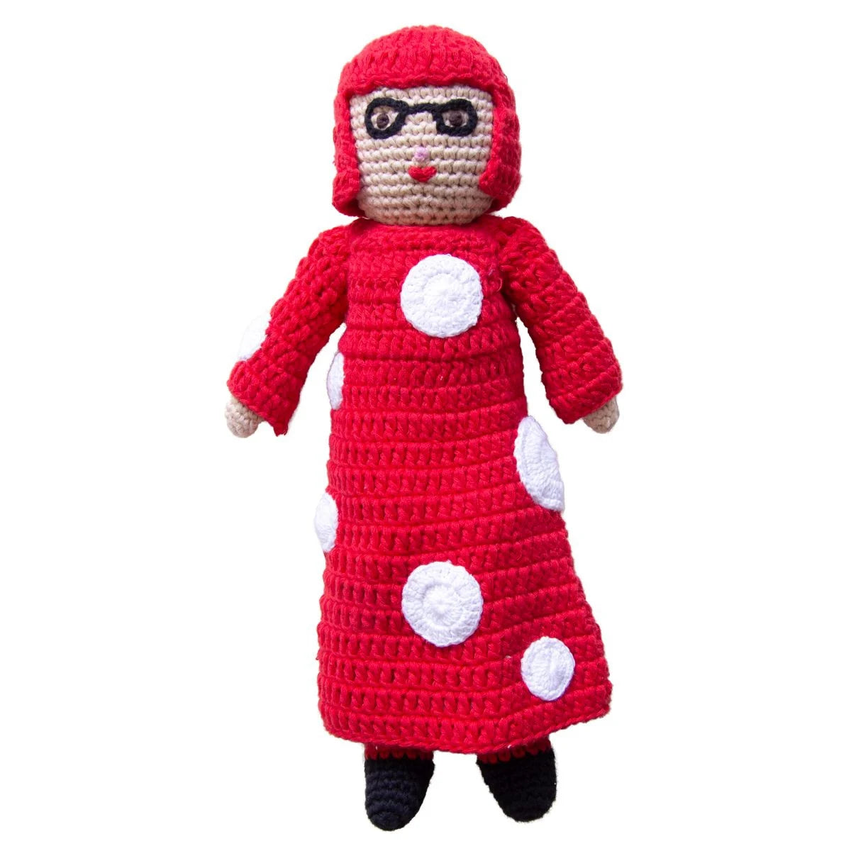 Kusama Yayoi crochet doll