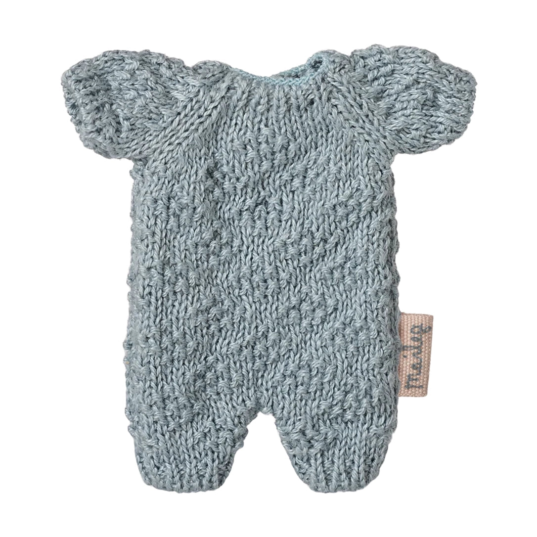Knitted suit, Micro Rabbit - Blue