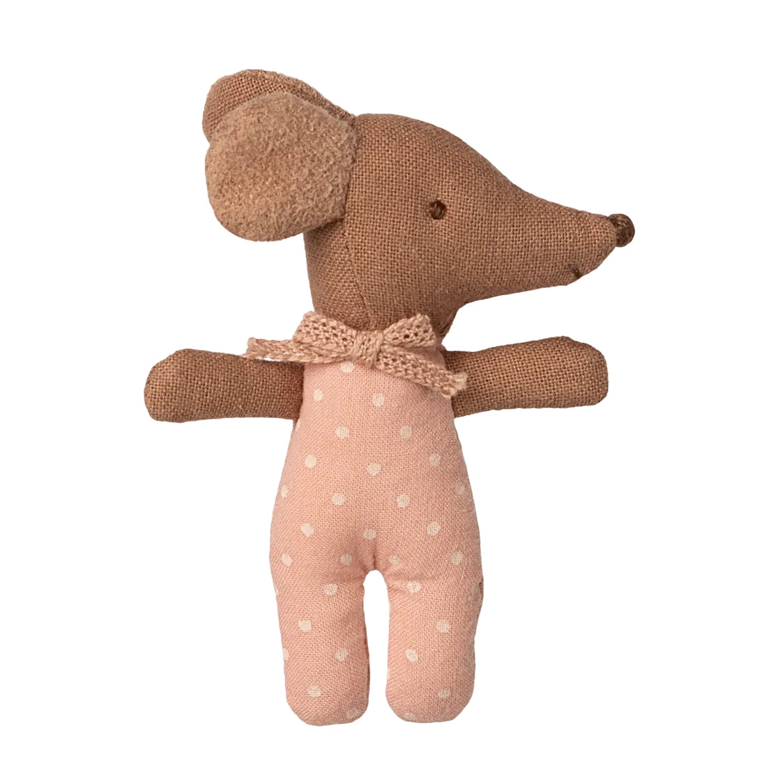 Sleepy wakey baby mouse in matchbox - Rose