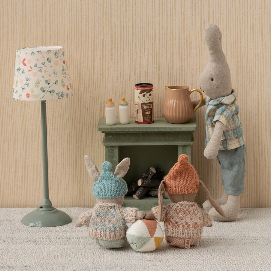 Fireplace, Miniature - Dusty green