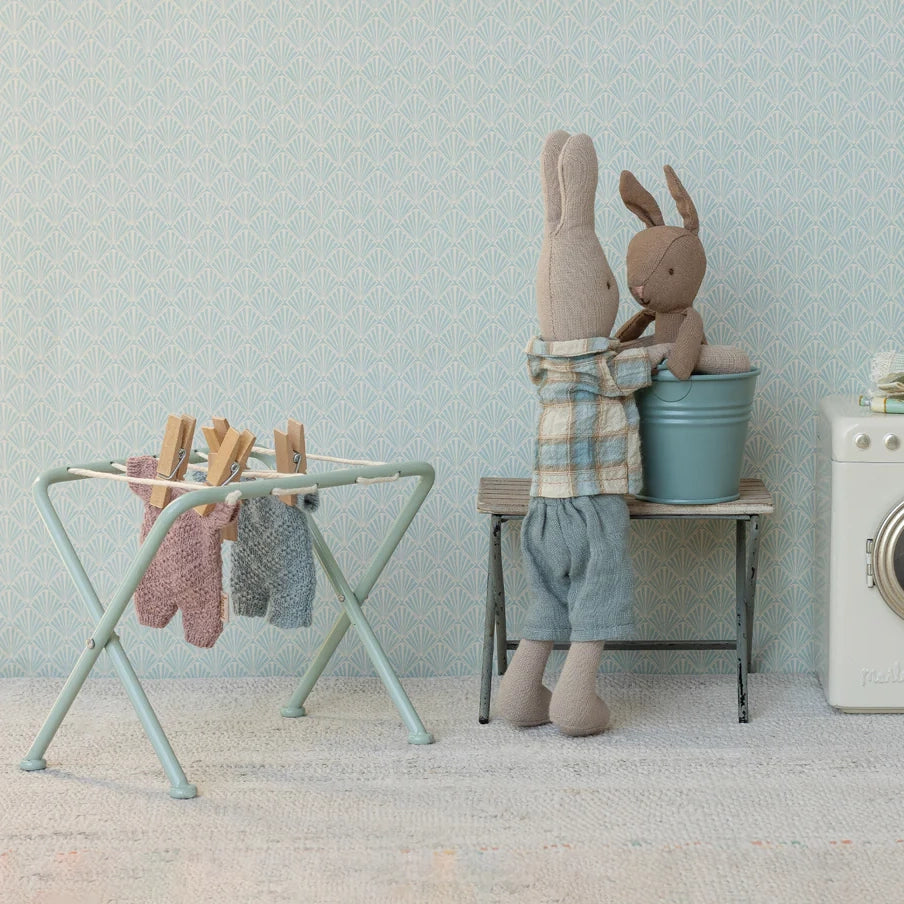 Knitted suit, Micro Rabbit - Blue