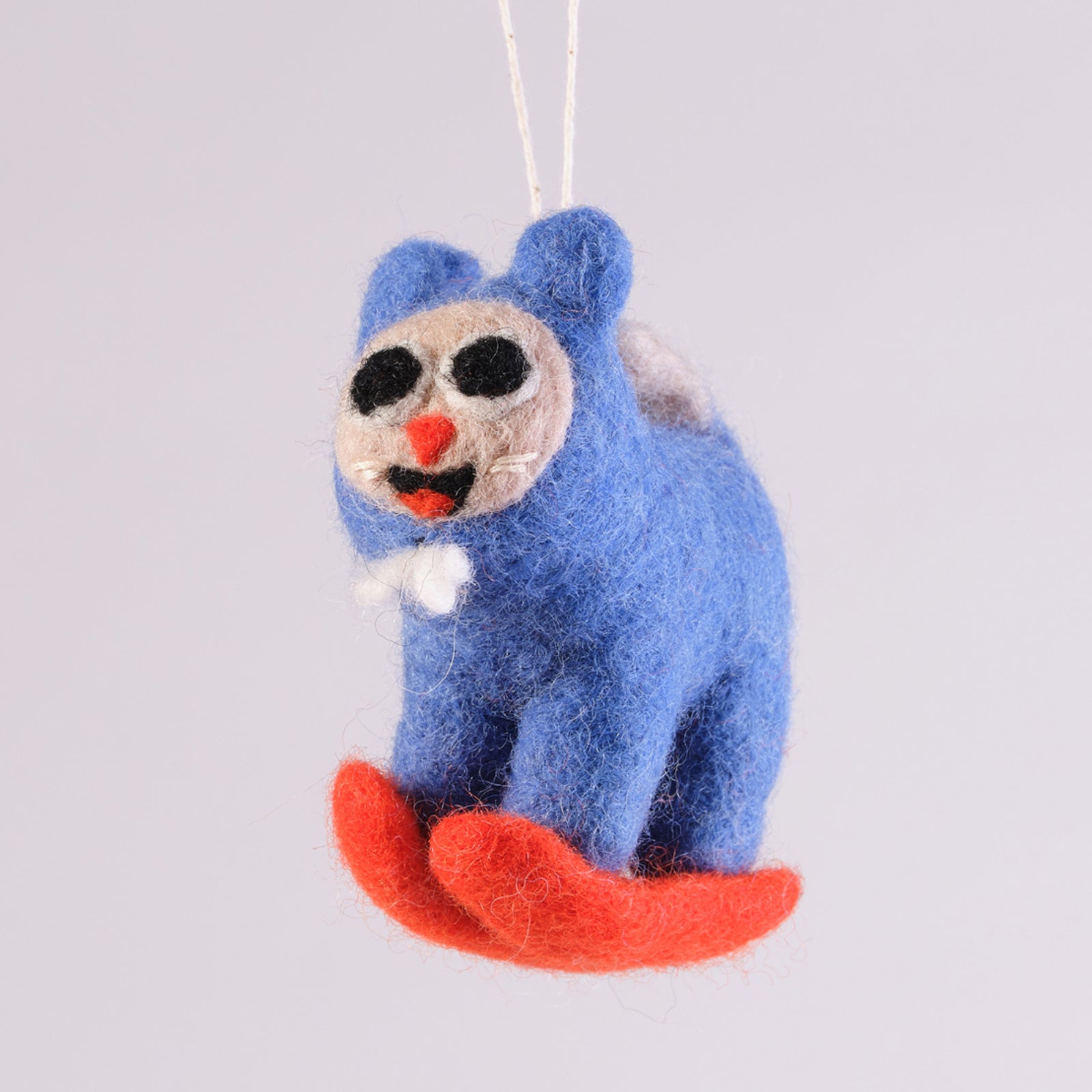 Eddie Hanging Felted Ornament