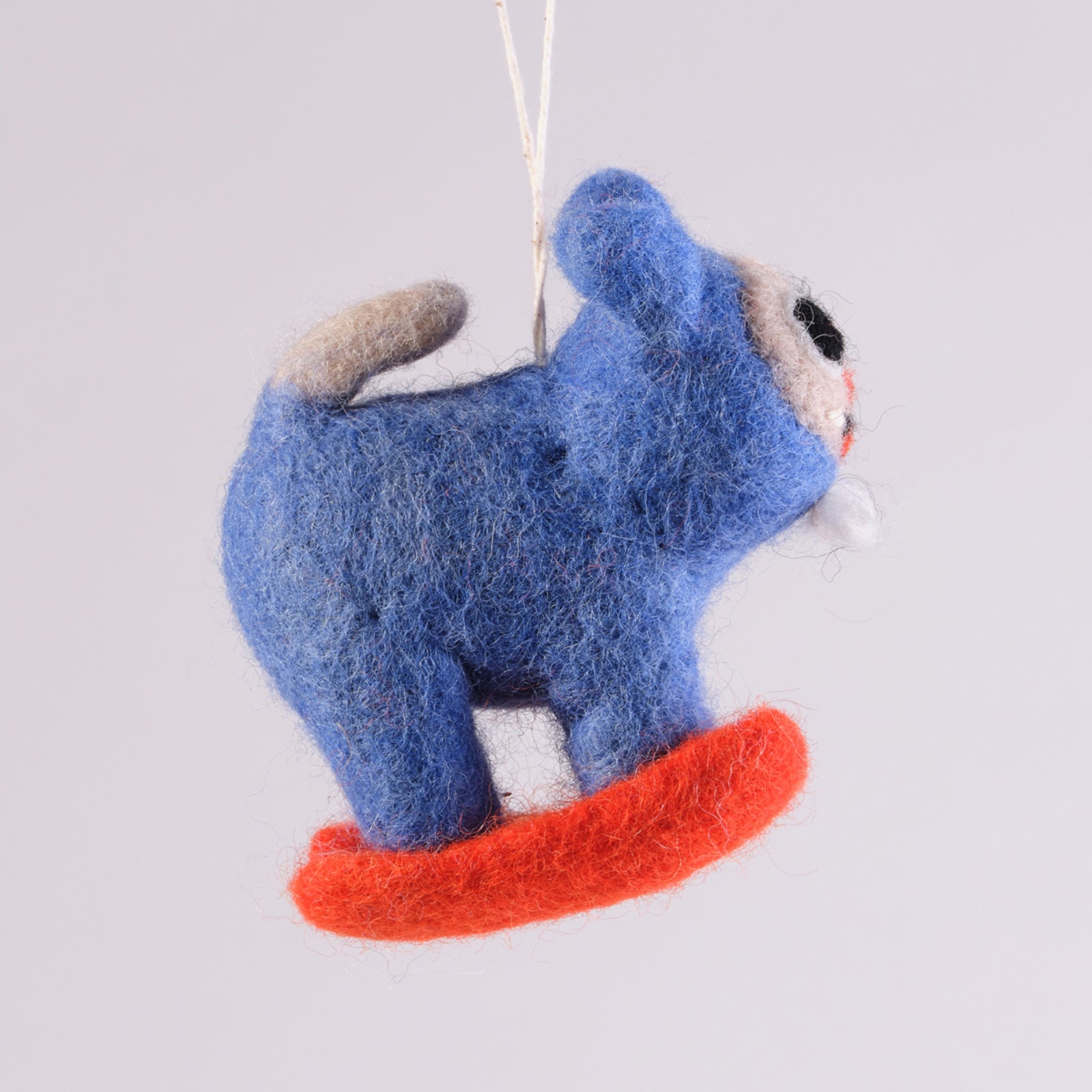 Eddie Hanging Felted Ornament
