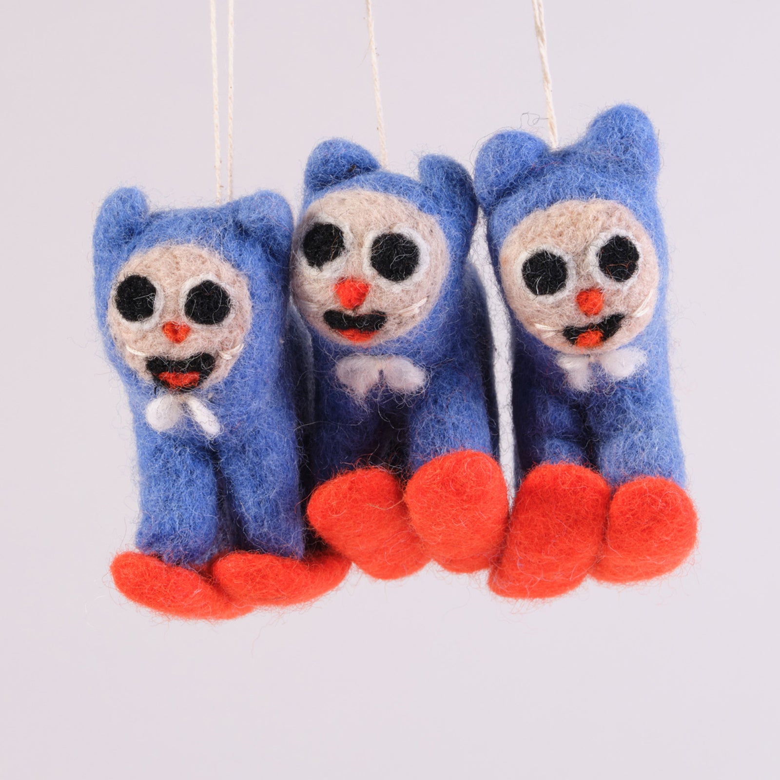 Eddie Hanging Felted Ornament