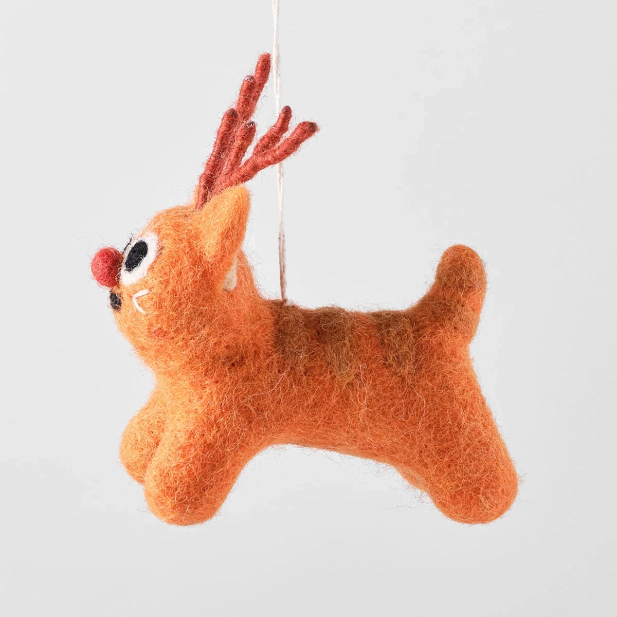Rudy, Cat Reindeer Hanging Felt Ornament