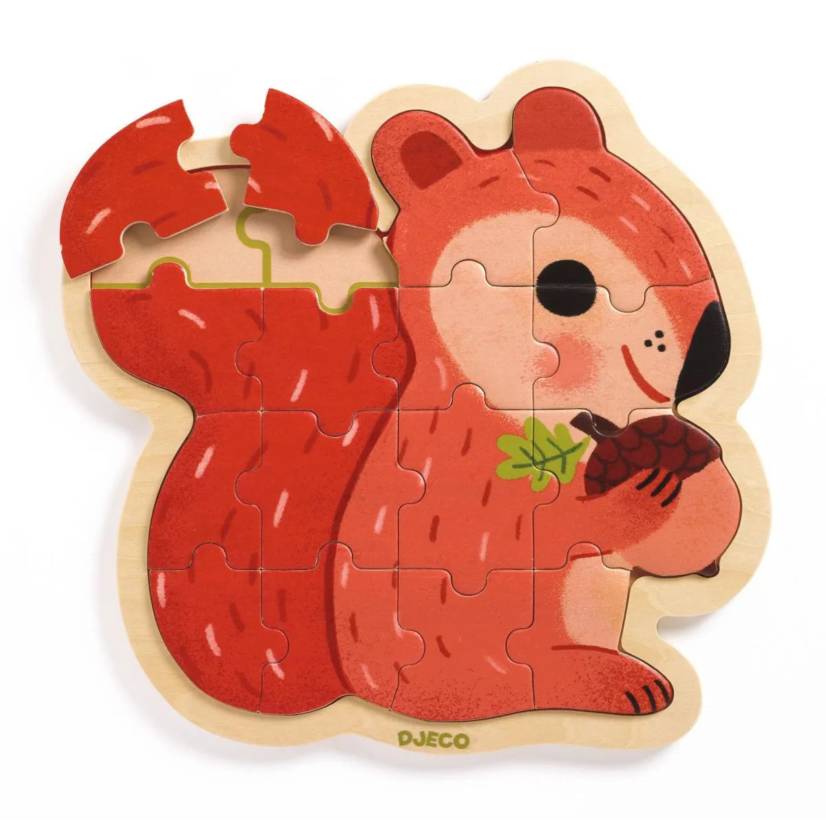 Wooden puzzle: squirrel