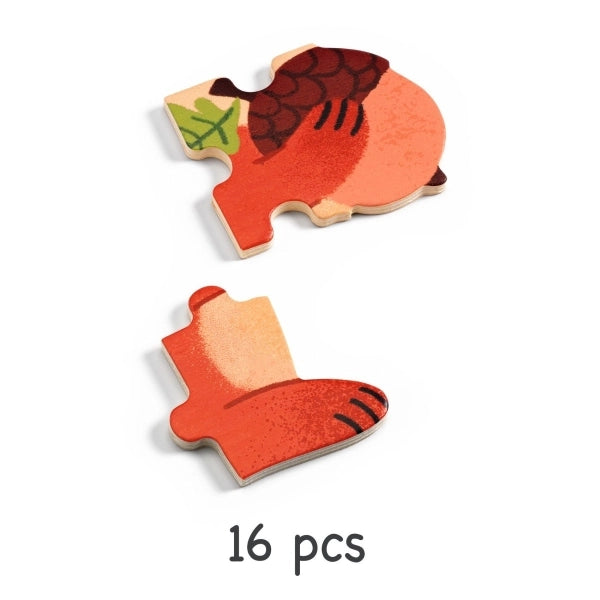 Wooden puzzle: squirrel