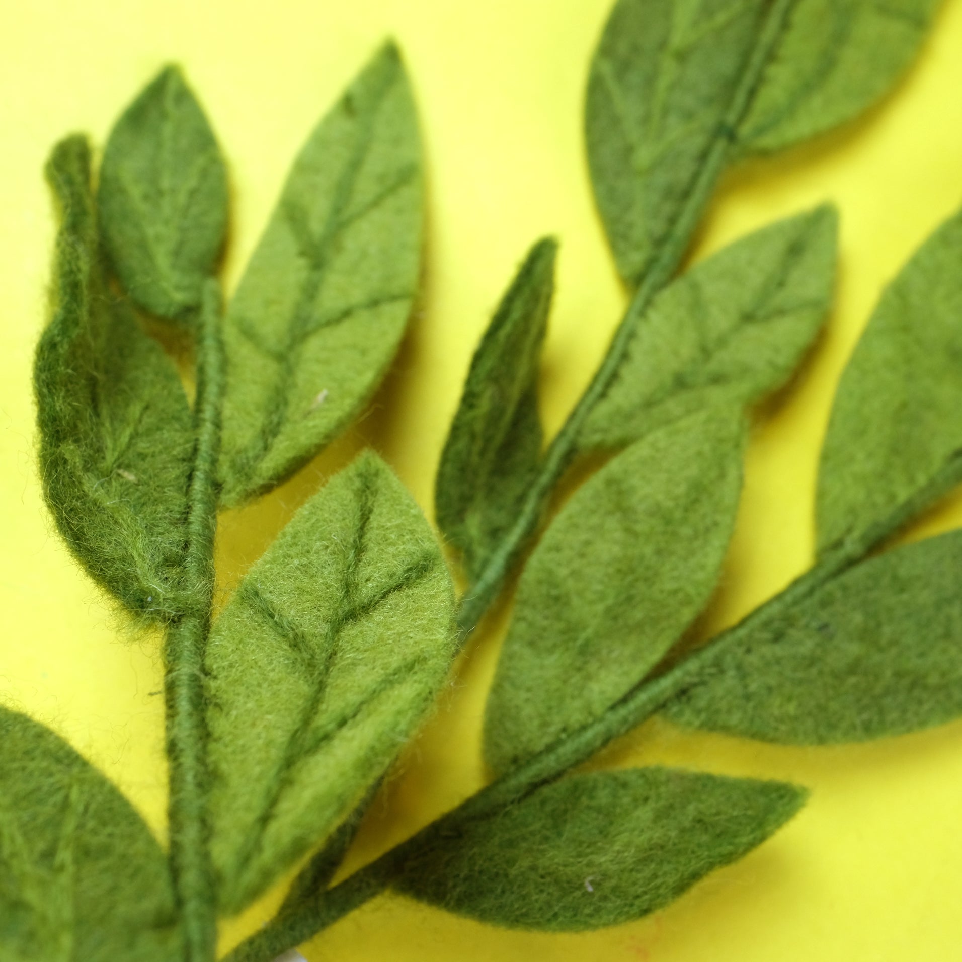 Branch with Mix Green Leaves