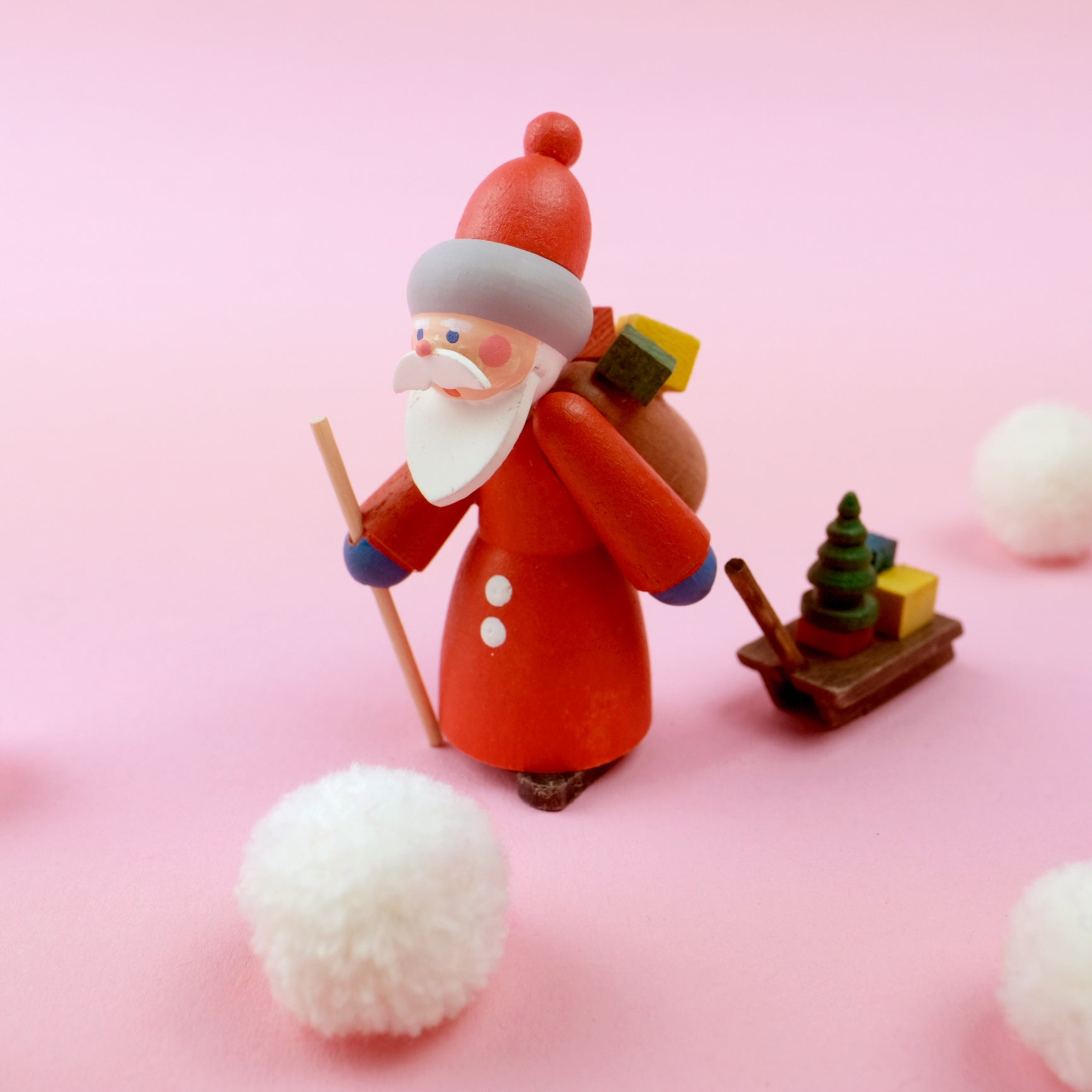 Santa with sleigh Miniature