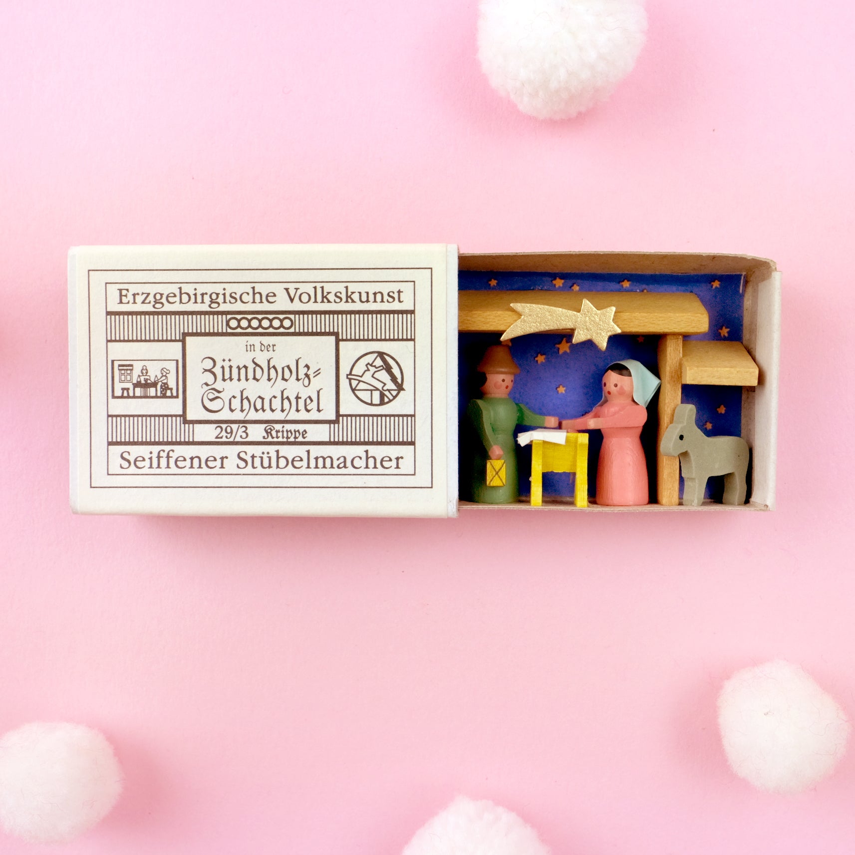 Mini Nativity scene in Matchbox