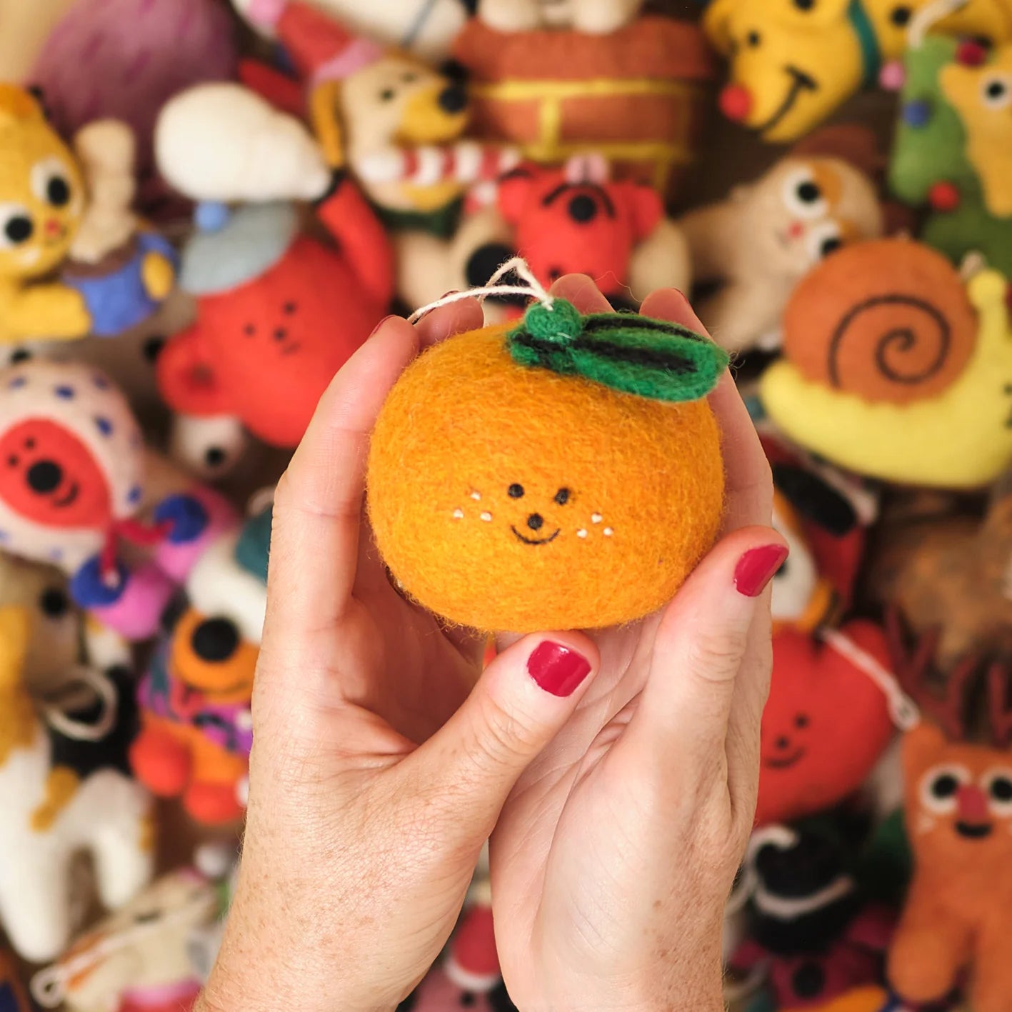 Clementine Hanging Felt Ornament