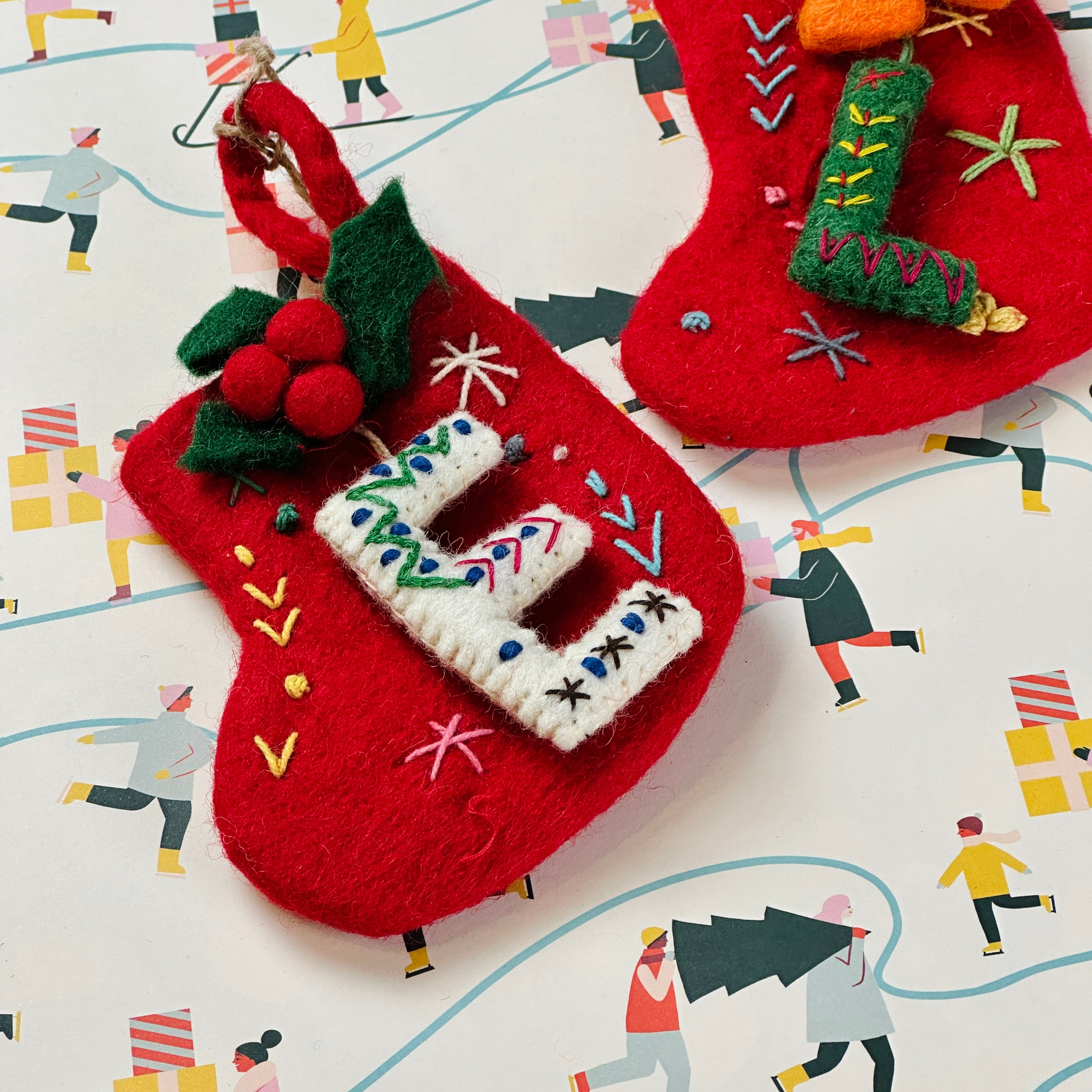Handmade Felt Mini Sock