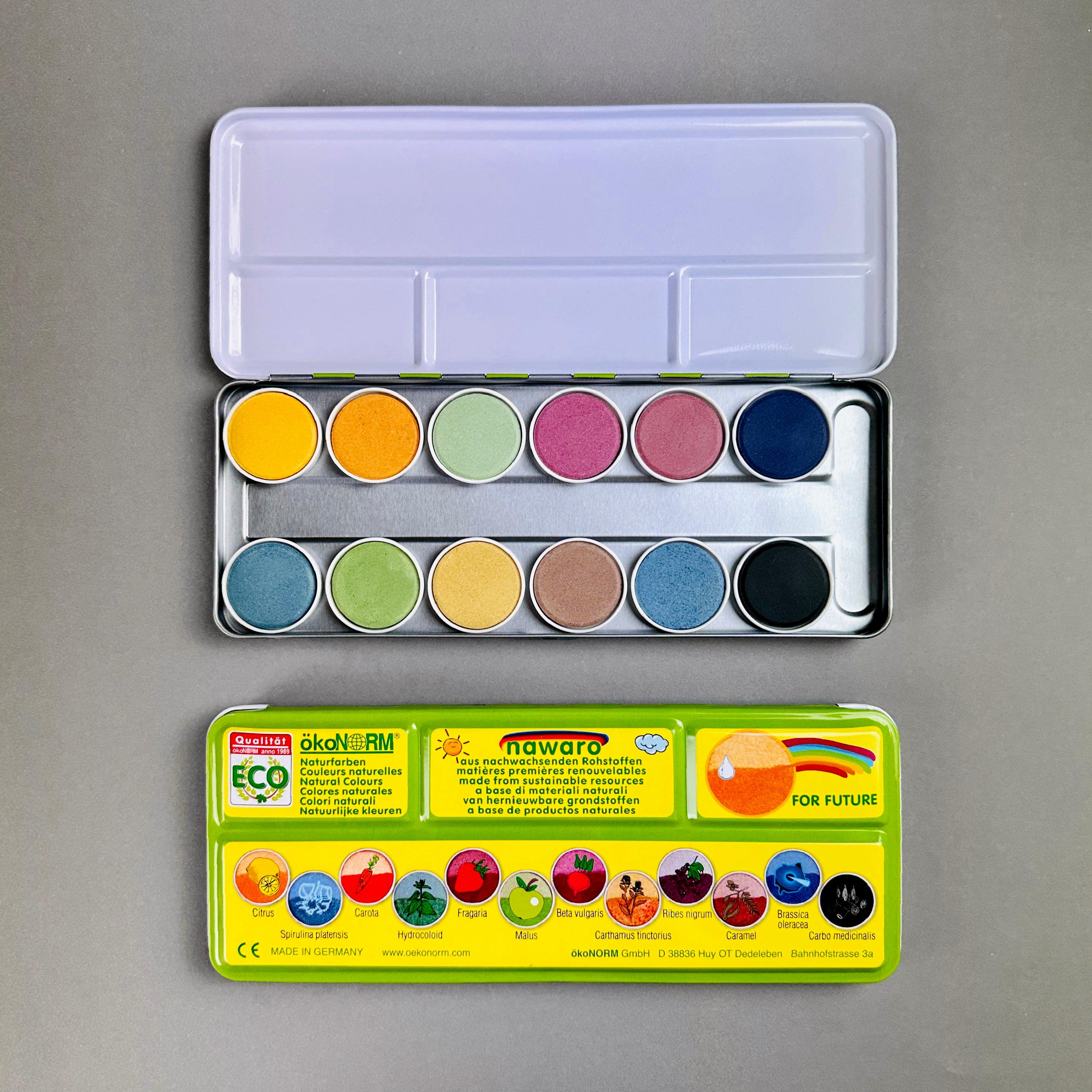 Natural Watercolors paint box Nawaro