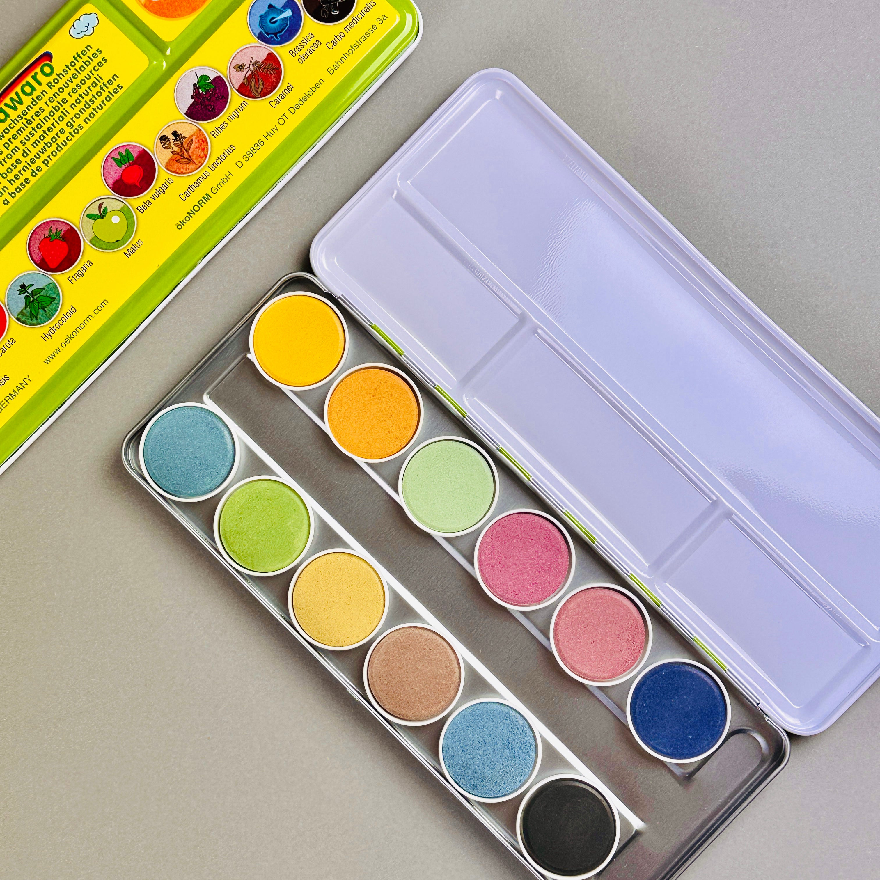Natural Watercolors paint box Nawaro