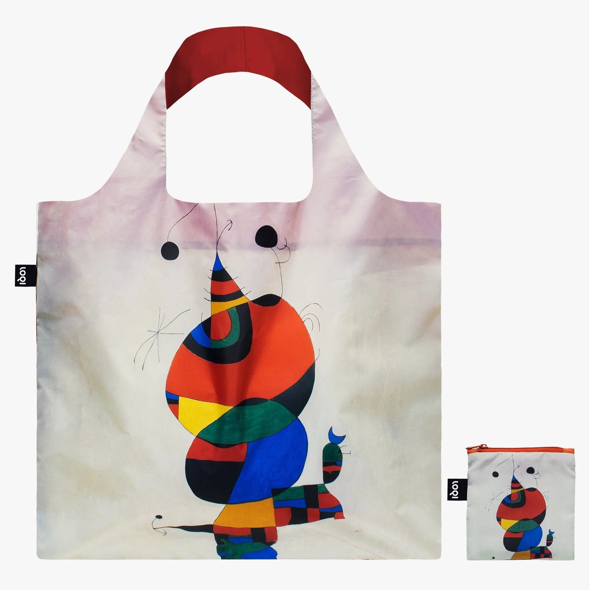 JOAN MIRO Woman Bird and Star Recycled Bag