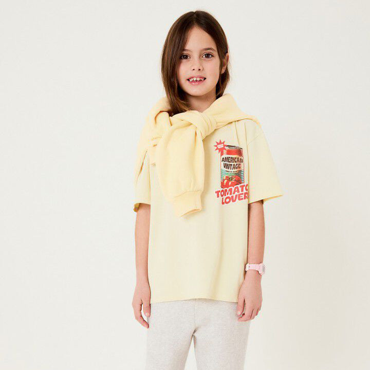 Kid's t-shirt Fizvalley - CUSTARD VINTAGE