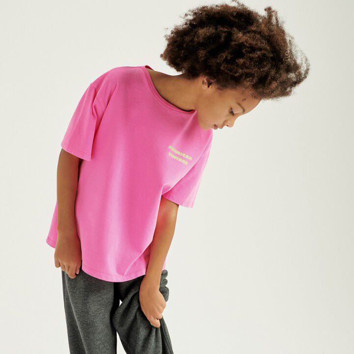 Kid's t-shirt Fizvalley - FLUO PINK
