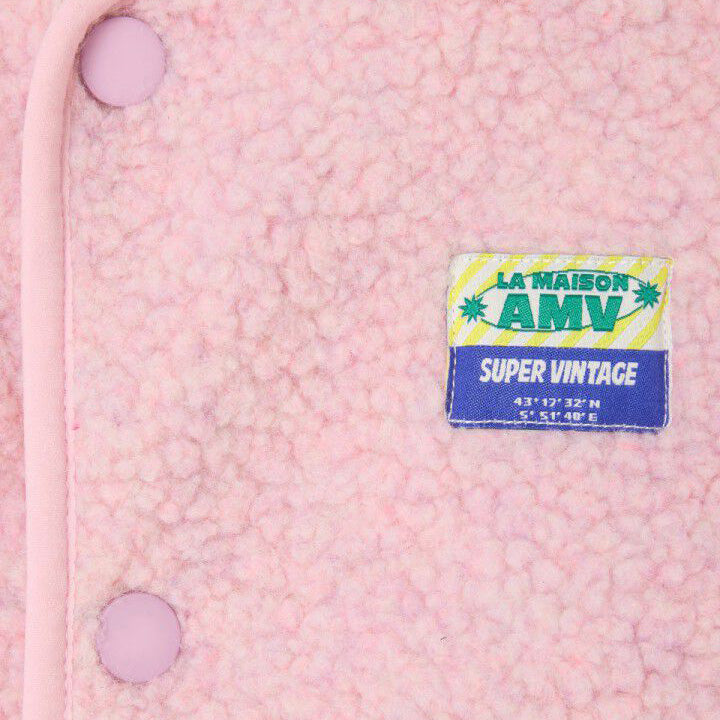 KID'S JACKET HOKTOWN WITH BUTTONS - MELANGE SUGARED ALMOND