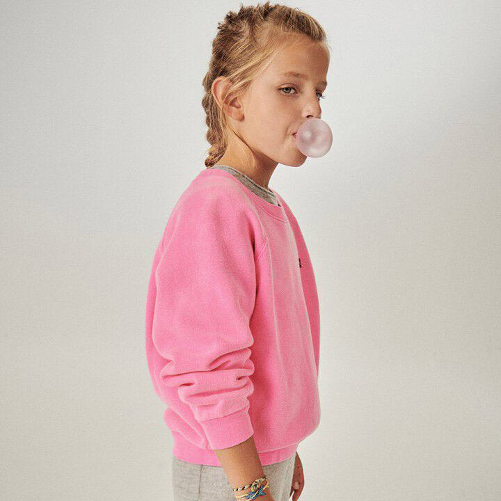 KINDER-SWEATSHIRT IZUBIRD - FLUO PINK
