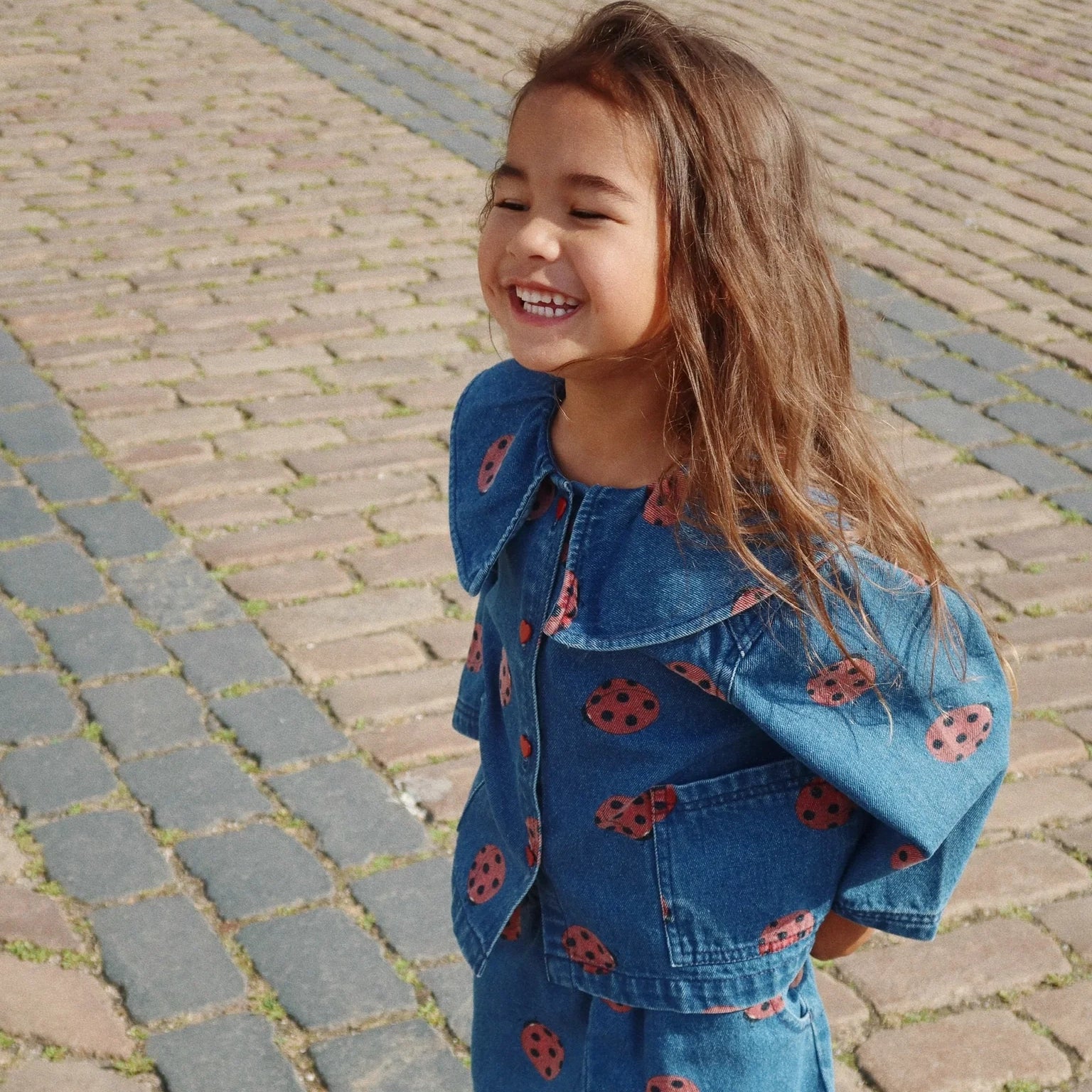 MAGOT DENIM SHIRT - LADYBUG