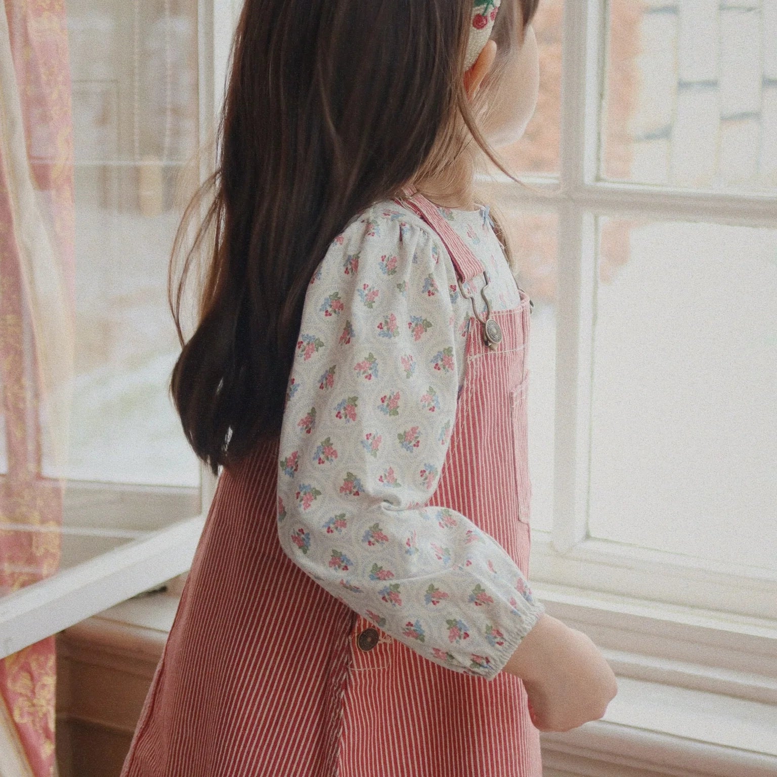 LUC SPENCER DRESS - MILK ROUGE STRIPE