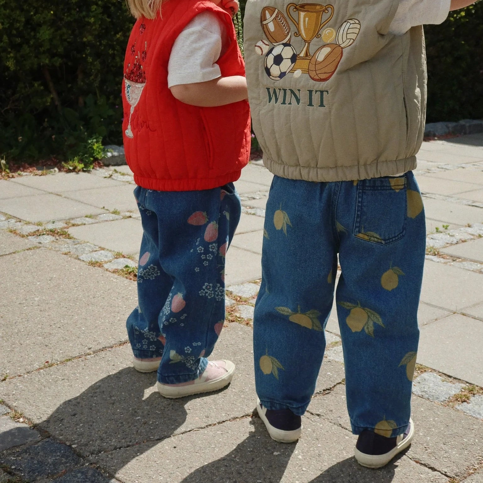 MAGOT FRILL PANTS GOTS - LEMON DENIM