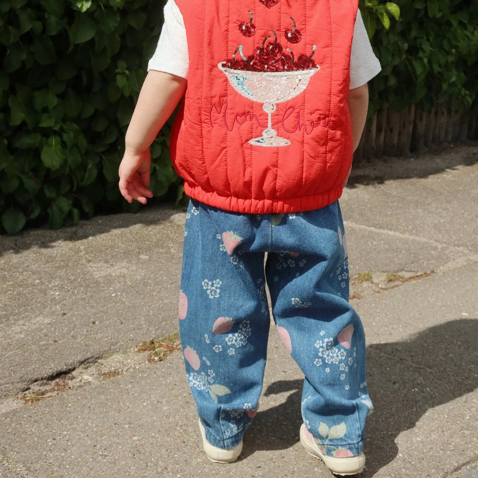 MAGOT FRILL PANTS GOTS - MARMELADE SUN