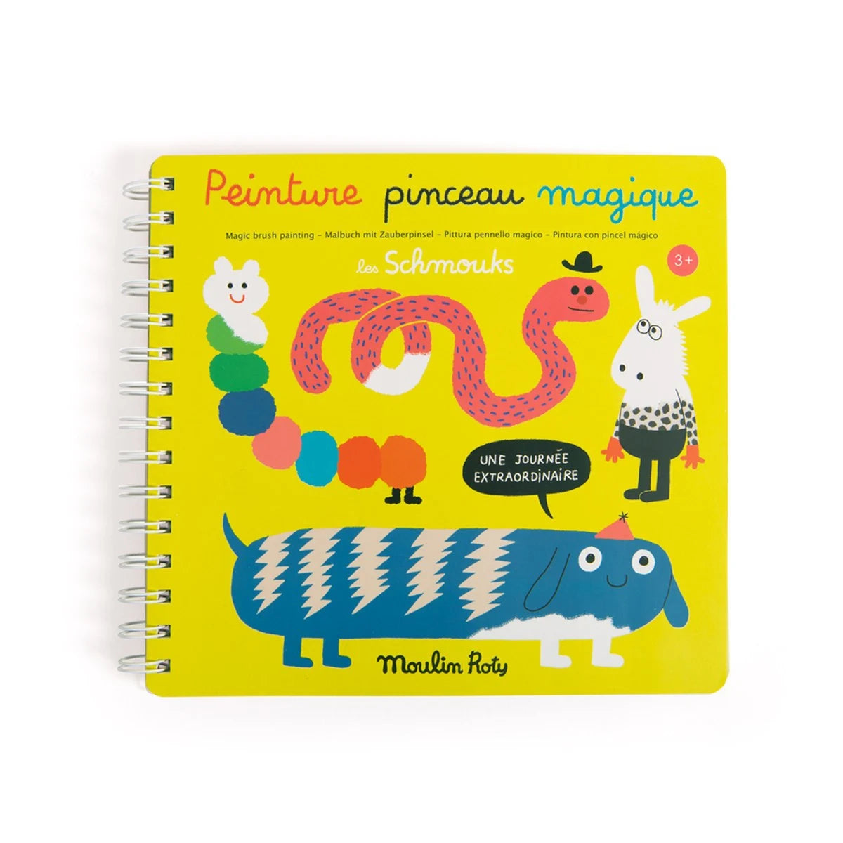 Coloring book with magic brush